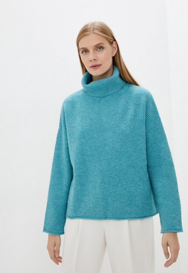 Вязаный свитер Baon. Цвет: бирюзовый.  Сезон: Осень-зима