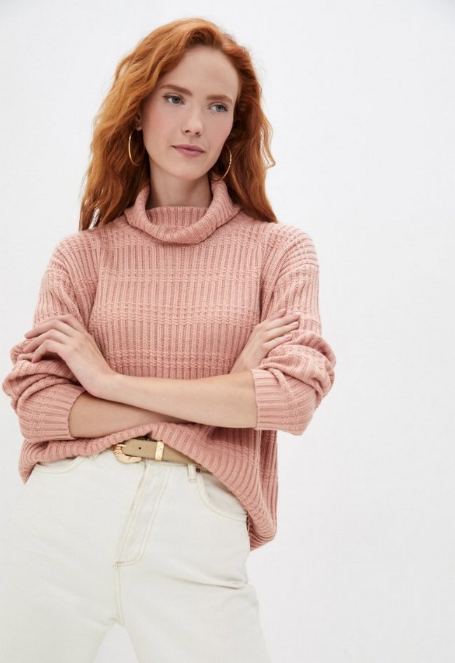 Вязаный свитер Baon. Цвет: розовый.  Сезон: Осень-зима