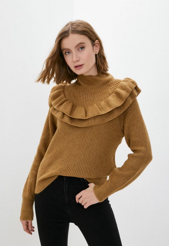 Вязаный свитер Trendyol. Цвет: хаки.  Сезон: Осень-зима