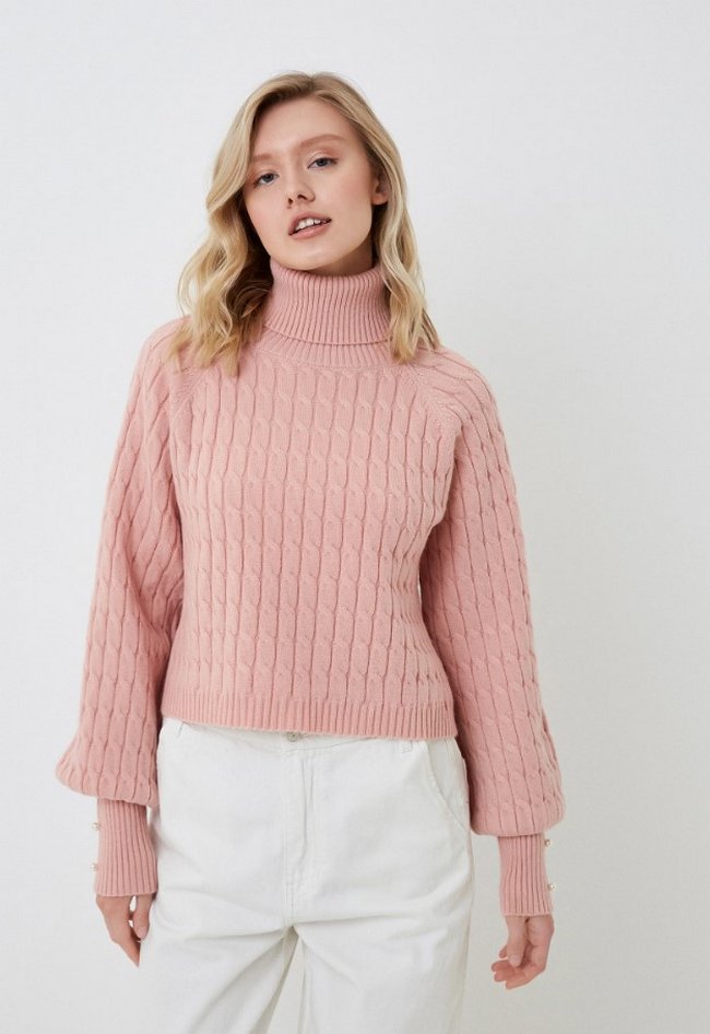 Вязаный свитер Fracomina. Цвет: розовый.  Сезон: Осень-зима