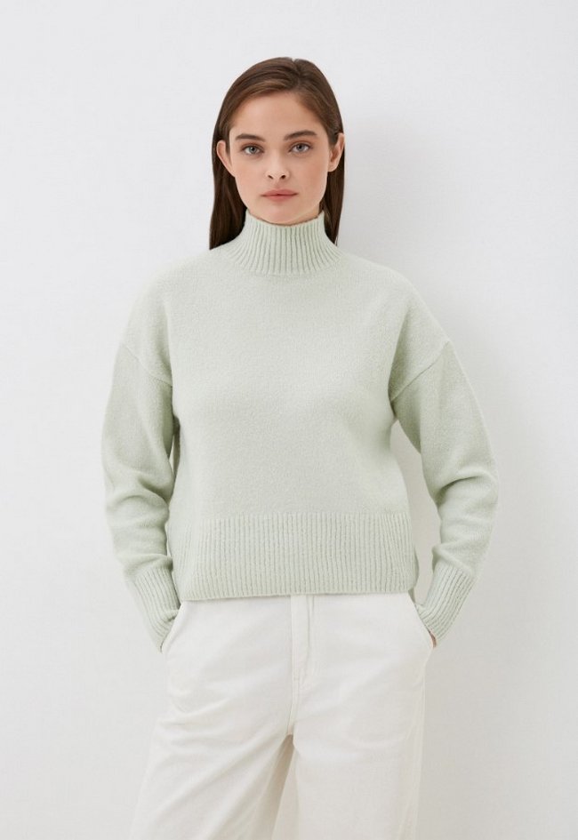 Вязаный свитер Befree. Цвет: зеленый.  Сезон: Осень-зима