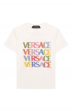 Хлопковая футболка Versace