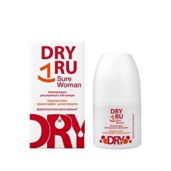 DRY RU Антиперспирант для уверенных в себе женщин Sure Woman, Roll-on 50.0