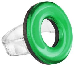 Кольцо MONOLAMA, размер 18, зеленый