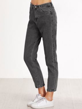 Модные джинсы с высокой талией