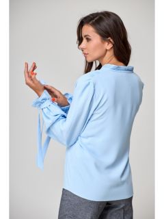 Блузки, рубашки 828 голубой
