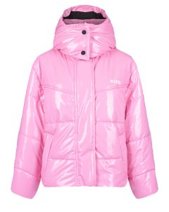 Розовая глянцевая куртка MSGM