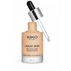 KIKO MILANO Тональная основа с эффектом второй кожи SPF 15 Liquid Skin Second Skin Foundation (30 Warm Beige)