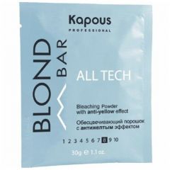 Обесцвечивающая пудра Kapous BLOND BAR с антижелтым эффектом 30 г