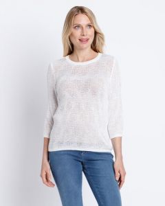 Пуловер, р. 48, цвет белый