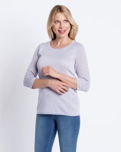 Пуловер, р. 52, цвет сиреневый