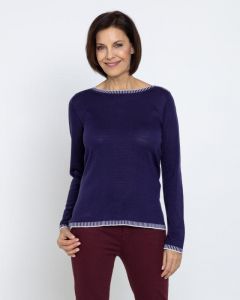 Пуловер, р. 52, цвет темно-синий