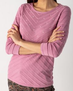 Пуловер, р. 46, цвет фиолетовый