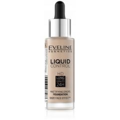 Eveline Cosmetics Тональный флюид Liquid Control HD Mattifying Drops, 32 мл, оттенок: 020 Rose Beige, 1 шт.
