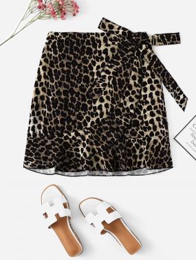 Большая леопардовая юбка