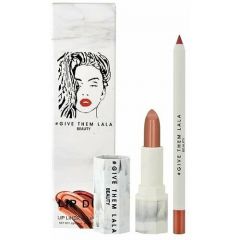 Give Them Lala beauty набор карандаш и помада для губ LIP DUO lip liner , Lipstick в оттенке THE BEACH