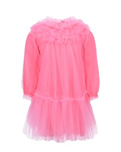 Розовое пышное платье Monnalisa детское