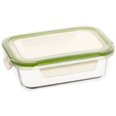 Appetite контейнер прямоугольный стеклянный, 14.5x20 см, зеленый