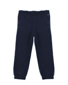 Синие брюки с поясом на резинке IL Gufo детские