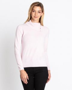 Пуловер, р. 60, цвет розовый