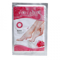 EFERO Маска-носки для ног Exfoliating foot mask Rose, 55 г, 1 уп.