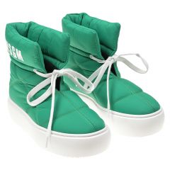 Зеленые дутые ботинки MSGM детские
