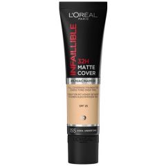 LOreal Paris Тональный крем Infaillible 32H Matte Cover, SPF 25, 30 мл, оттенок: 155