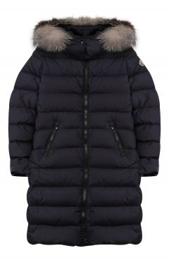 Пуховое пальто с капюшоном Moncler Enfant
