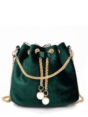 Цепная сумка Velvet Bucket Bag