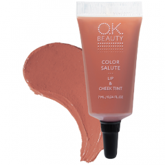 OK Beauty Тинт для губ и щек Color Salute, nectarine