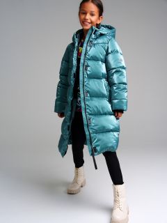 Пальто текстильное с полиуретановым покрытием для девочек