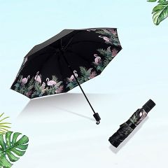 Солнцезащитный зонт с принтом фламинго