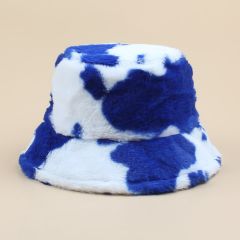 Двухцветная плюшевая шляпа