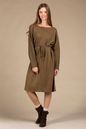 Платье шерстяное Черешня светло-коричневый (40-46)